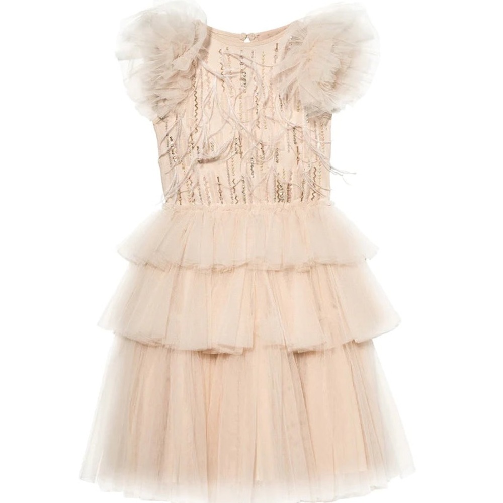 NWT Tutu Du Monde Cream Sequin Dress